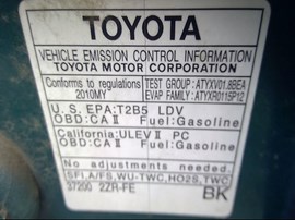 2010 TOYOTA COROLLA, GREEN, LE, 1.8L, AT, Z25997